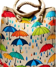  Umbrella Design Jute Bag