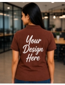 Custom Upload Design Polo Collar T-Shirt – 220 GSM Mars Fabric