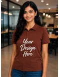 Custom Upload Design Polo Collar T-Shirt – 220 GSM Mars Fabric