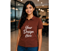 Custom Upload Design Polo Collar T-Shirt – 220 GSM Mars Fabric
