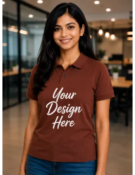 Custom Upload Design Polo Collar T-Shirt – 220 GSM Mars Fabric