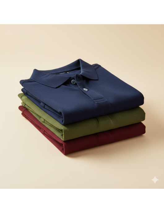 Uniwear Stylish Polo Collar T-Shirts Pack of 3