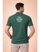 Custom Print POD 240 GSM Pure Cotton Polo Collar T-Shirt