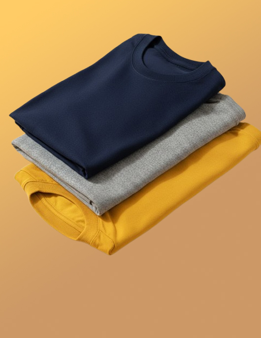 Round Neck 100% Pure Cotton Combo Set