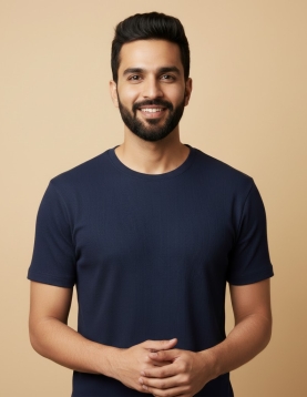 Round Neck 100% Pure Cotton Combo Set