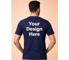 Custom Logo Printed Round Neck T-Shirt – 200 GSM Cotton