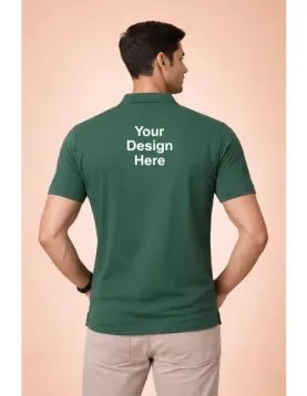 Custom Logo Printed Polo T-Shirt | 240 GSM Premium Blended Cotton Polo