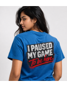 printed t shirt blue