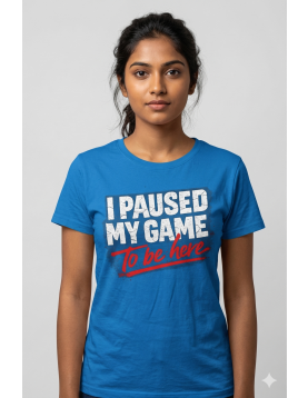 printed t shirt blue