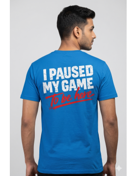 printed t shirt blue