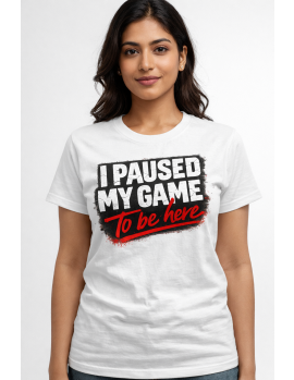 Uniwear Casual Gamer Humor Round Neck Cotton T-Shirt