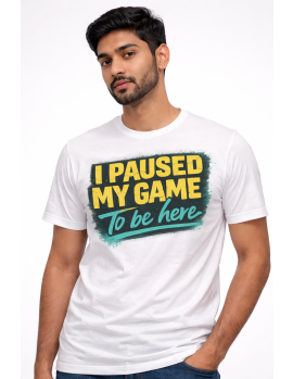 Uniwear Cool Typography Gaming Vibe T-Shirt