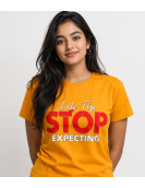 printed t shirt yellow