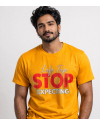 printed t shirt yellow