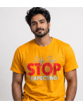 printed t shirt yellow