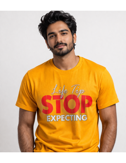 printed t shirt yellow