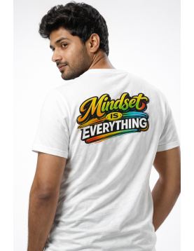 Uniwear Trendy Motivational Print Tee – Clean White Casual T-Shirt