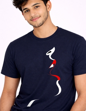 Modern Flow Shape Graphic T-Shirt