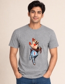 Uniwear Divine Hand Graphic Print Round Neck T-Shirt| 200 GSM Cotton Tee