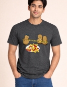 "Crime Scene" Funny Potato French Fries Graphic T-Shirt