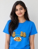 "Crime Scene" Funny Potato French Fries Graphic T-Shirt