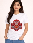 Kerala Culture Theyyam Face Red Graphic Tee