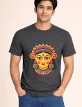 Maa Durga Graphic Print Art Aesthetic Regular Fit T-Shirt