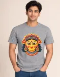 Maa Durga Graphic Print Art Aesthetic Regular Fit T-Shirt