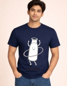Milk Shake Funny Food Pun Graphic Print Oversized T-Shirt