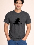 "I Do What I Want" Black Cat Graphic T-Shirt