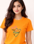 Faith Hope Love Hearts Graphic Print T-Shirt