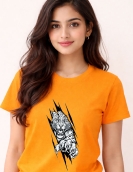 Uniwear 200 GSM Round Neck T-Shirt – Fierce Leopard Claw Graphic