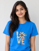 Floral Love Yourself Graphic Tee | Premium 200 GSM Uniwear
