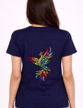 Colorful Phoenix Rising Graphic T-Shirt