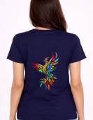 Colorful Phoenix Rising Graphic T-Shirt
