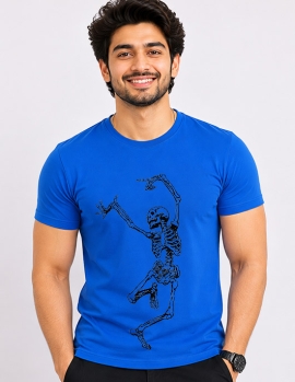 Uniwear Dancing Skeleton Graphic T-Shirt