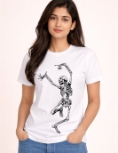 Uniwear Dancing Skeleton Graphic T-Shirt
