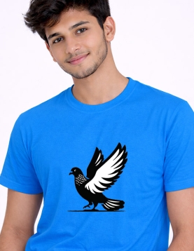 Freedom Wing Dove Graphic T-Shirt – Premium 200 GSM Round Neck