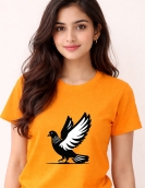 Freedom Wing Dove Graphic T-Shirt – Premium 200 GSM Round Neck
