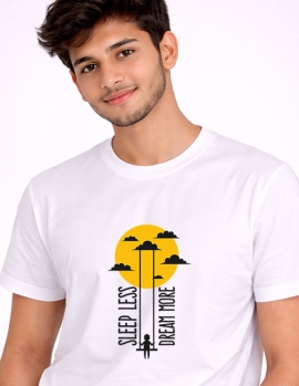 Sleep Less Dream More Minimal Graphic T-Shirt