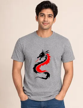 Unleash Your Inner Beast: 200 GSM Cotton Dragon Tee