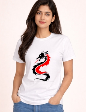 Unleash Your Inner Beast: 200 GSM Cotton Dragon Tee