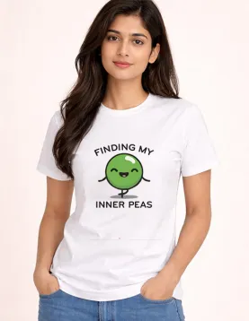 "Finding My Inner Peas" Premium Bio-Wash Cotton T-Shirt