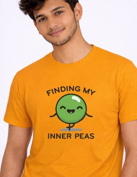 "Finding My Inner Peas" Premium Bio-Wash Cotton T-Shirt