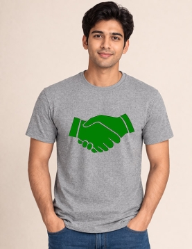 Signature Agreement Graphic Shirt | Premium Round Neck Cotton
