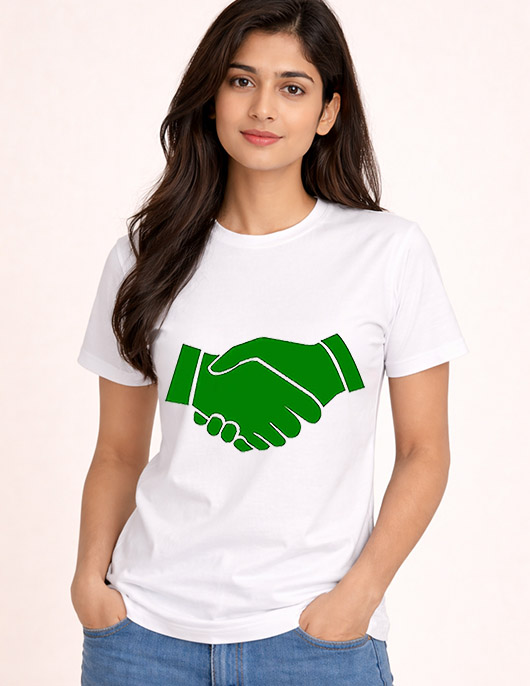 Signature Agreement Graphic Shirt | Premium Round Neck Cotton