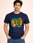 "Floral Hello" Vibe Check Tee | 200 GSM Bio-Wash Cotton