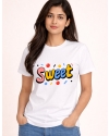 "Stay Sweet" Confetti Graphic Tee | 200 GSM Bio-Wash Cotton