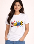 "Stay Sweet" Confetti Graphic Tee | 200 GSM Bio-Wash Cotton