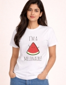 "I'm A Melonaire" Funny Graphic Tee | 200 GSM Bio-Wash Cotton